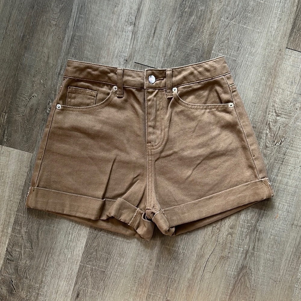 NWT Tinseltown Jean shorts brown size 23